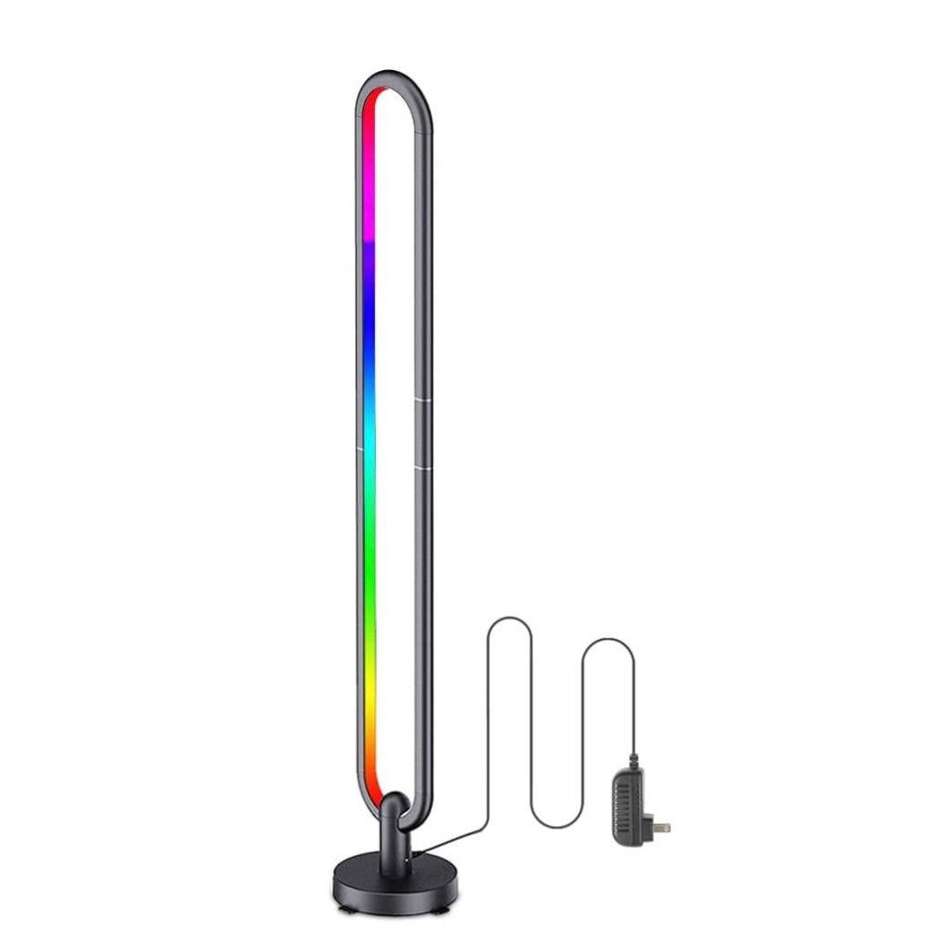 Color hollowed out floor lamp