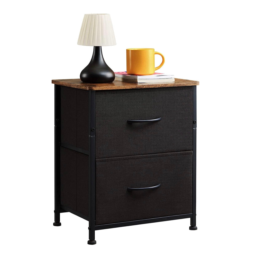 Bedside Table with 2 Drawers