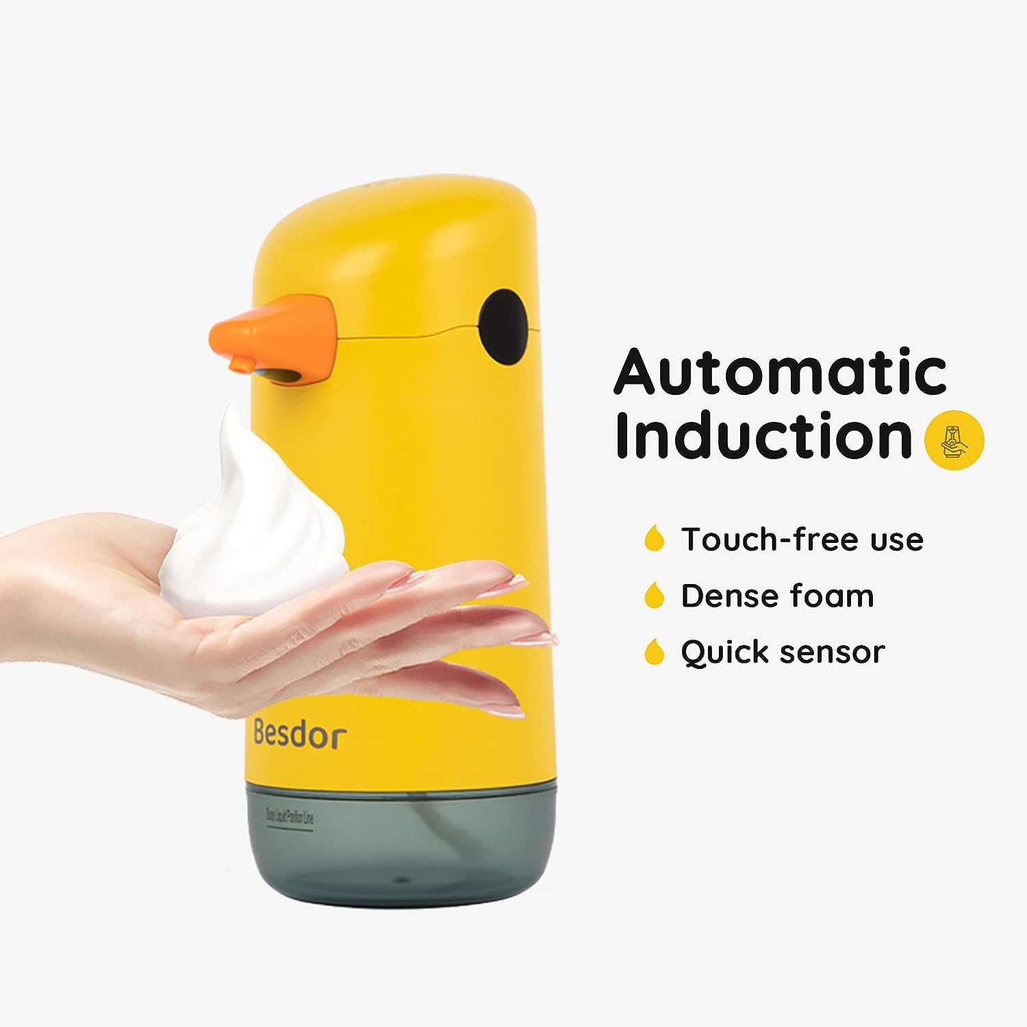 Yellow Duck Cute Touchless Soap Dispenser