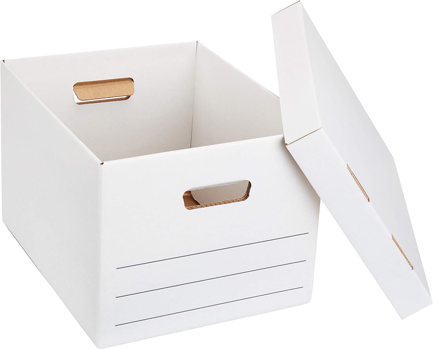 12 Packs Basics Medium Storage Boxes With Lid
