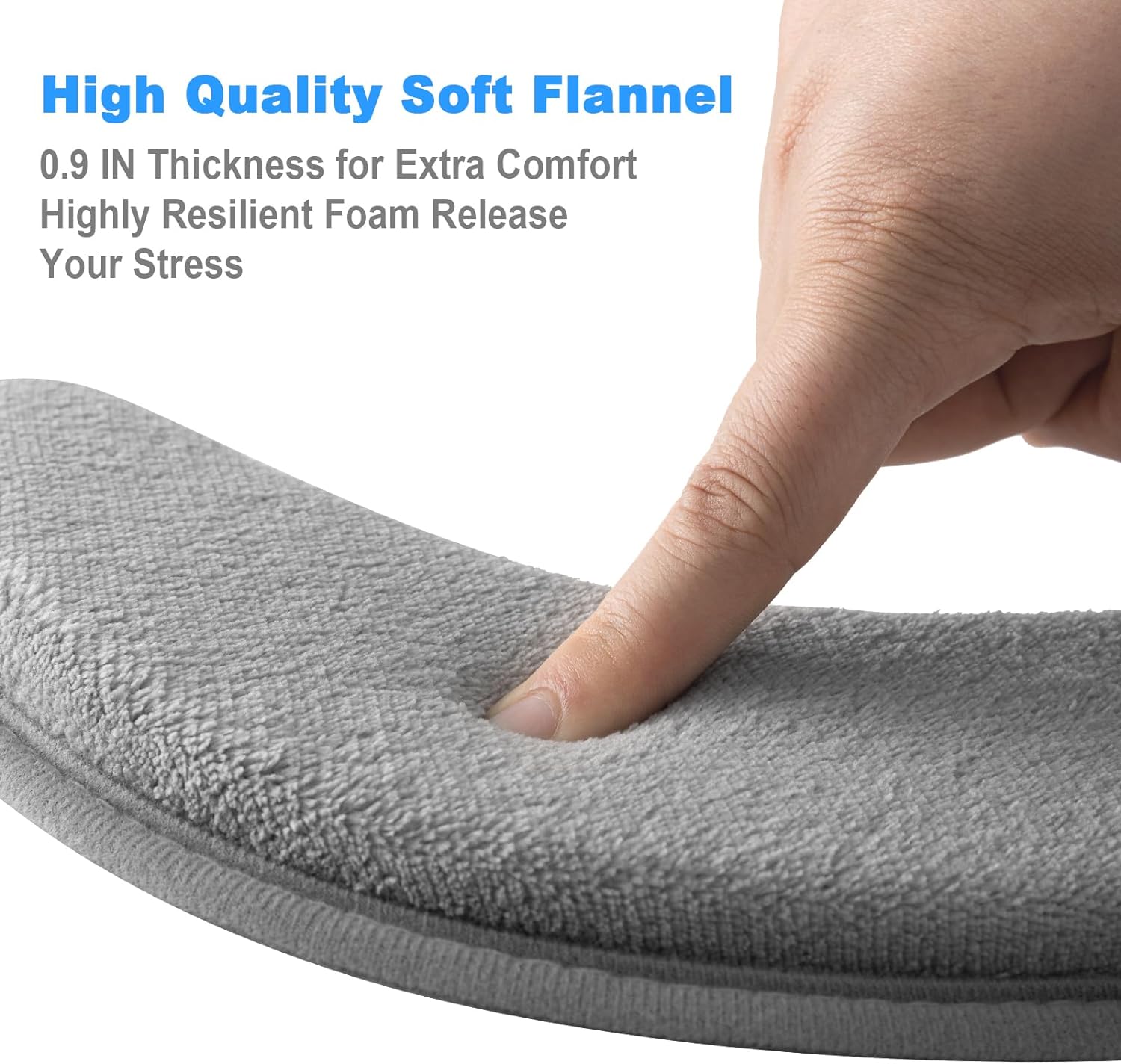 2 Pack Soft Thicker Flannel Bathroom Toilet Seat Cover