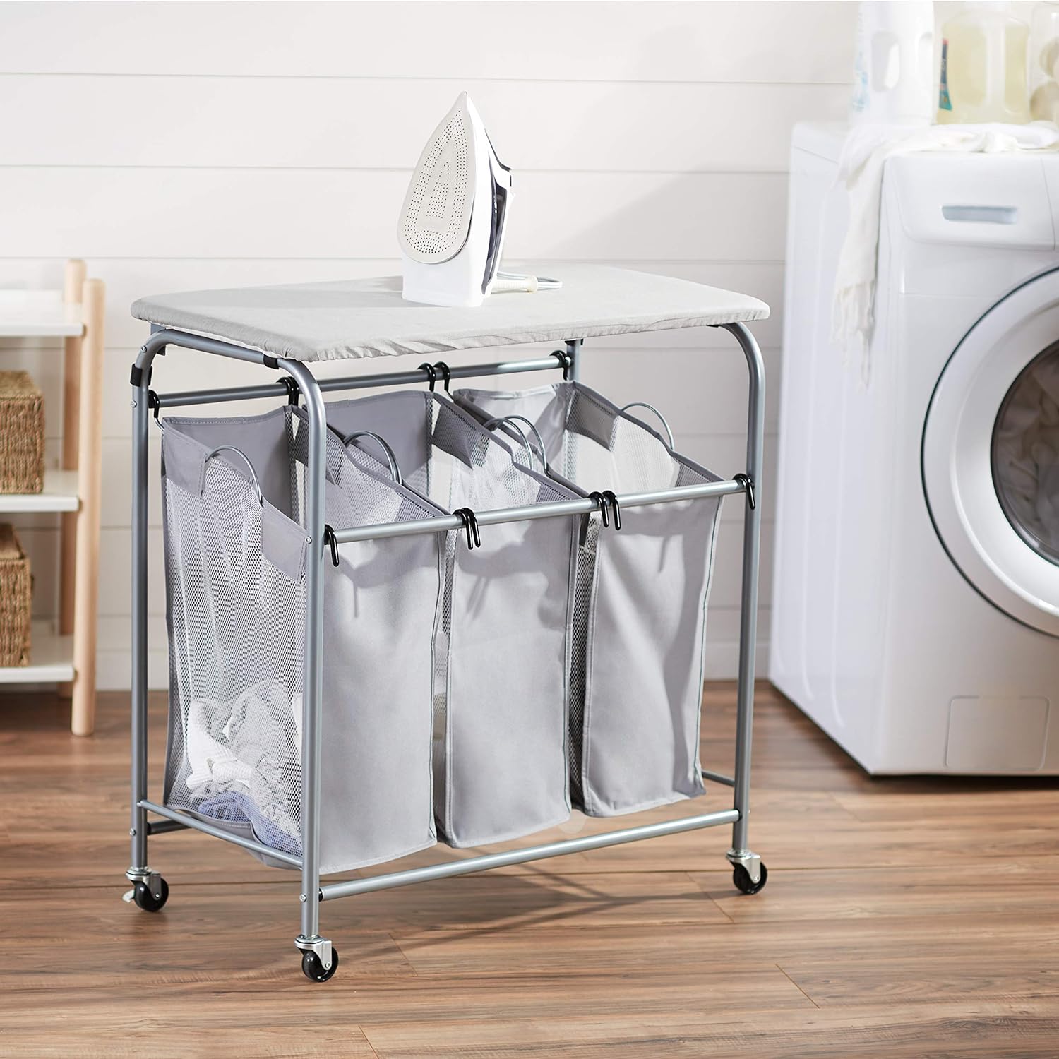 Basics 3-Bag Rectangular Laundry Sorter