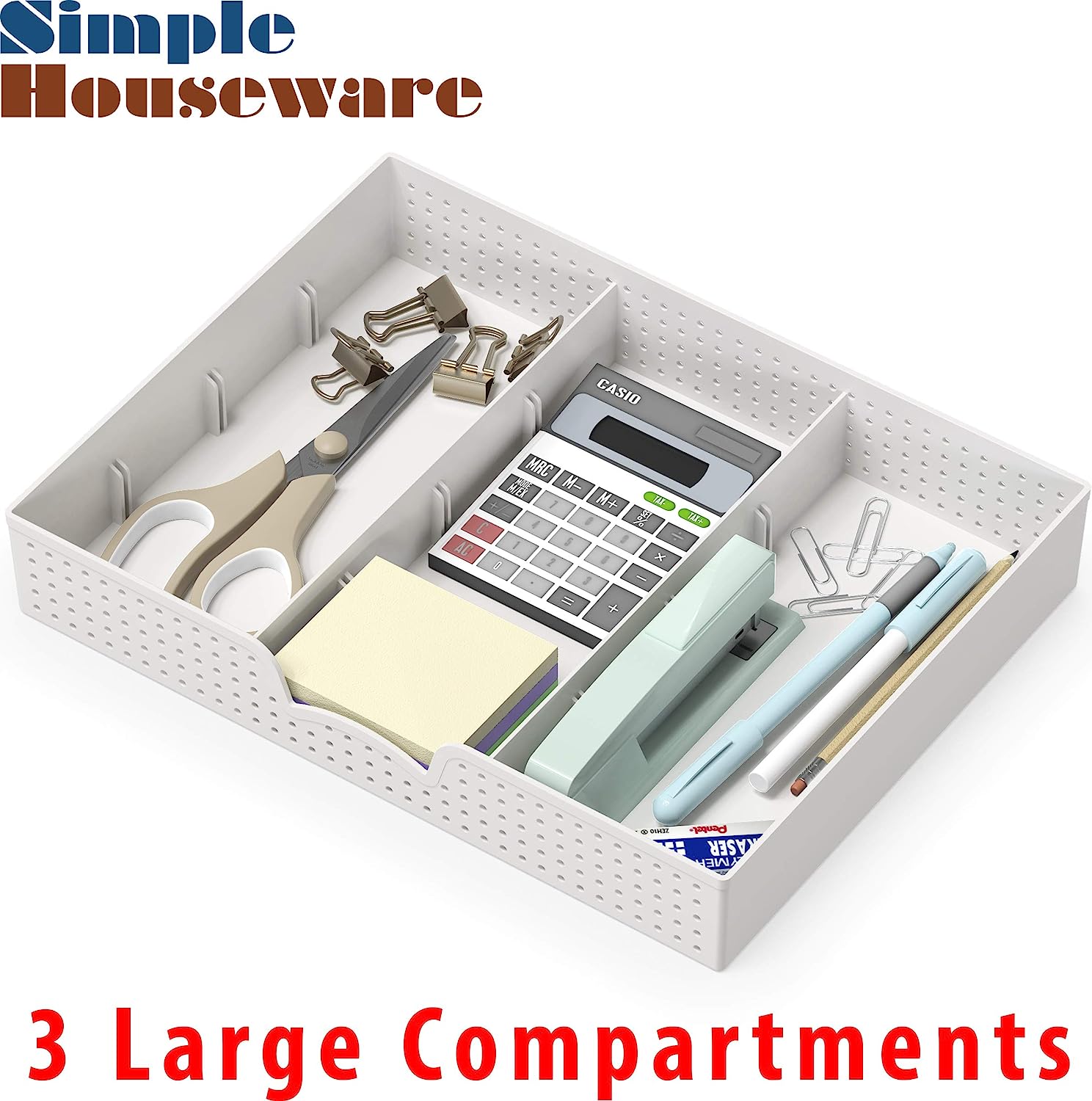 Organizer Tray with 9 Adjustable Compartments