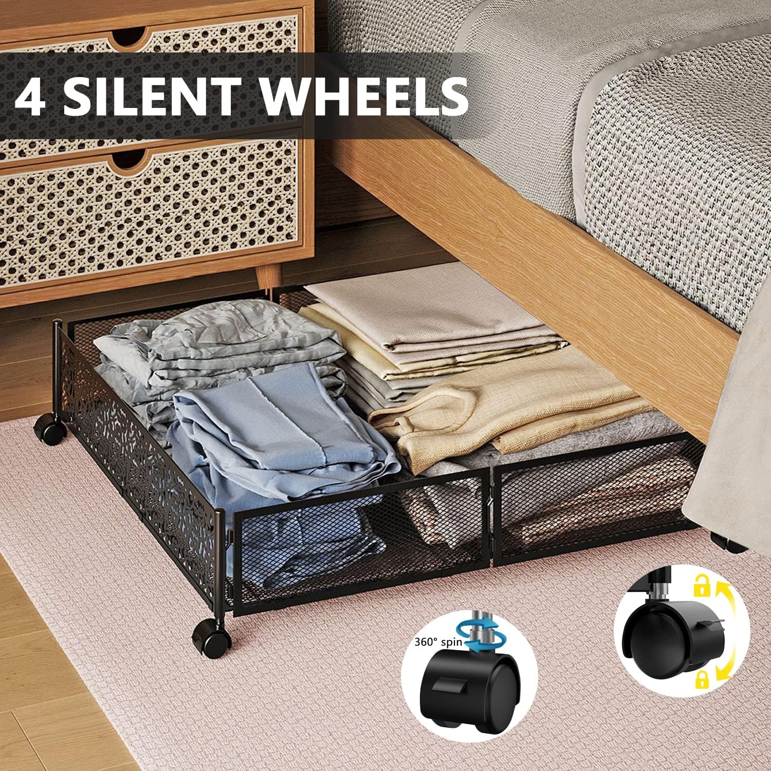 Under bed Storage Containers With Wheels