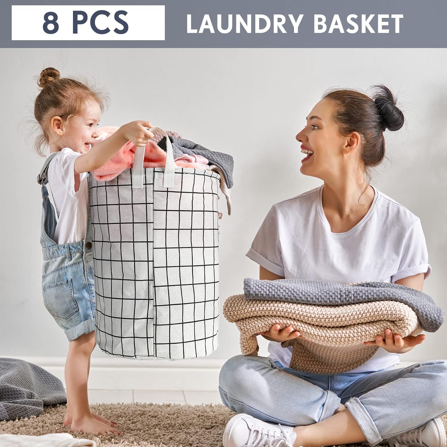 Freestanding Collapsible Laundry Basket